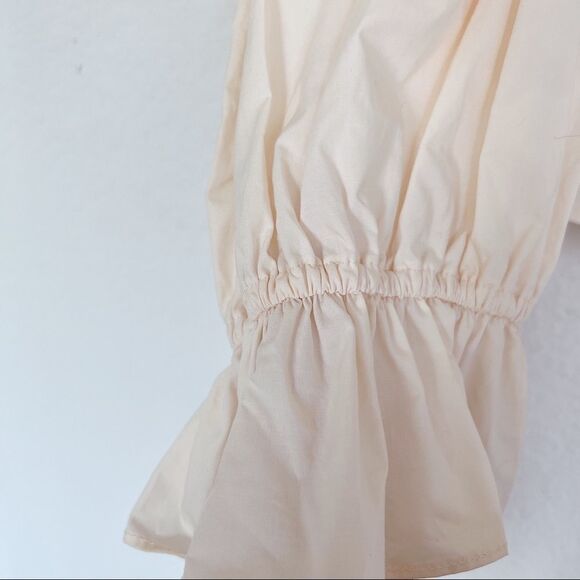 ULLA JOHNSON Marietta Puff Sleeve Blouse Ivory size US6 - Picture 8 of 11